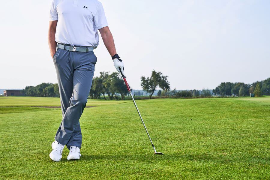 golfer on the golf course